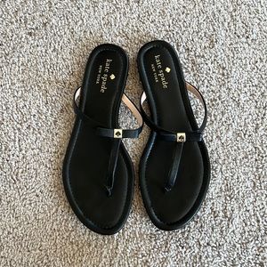 Kate Spade Black Peplum Sandals size 9